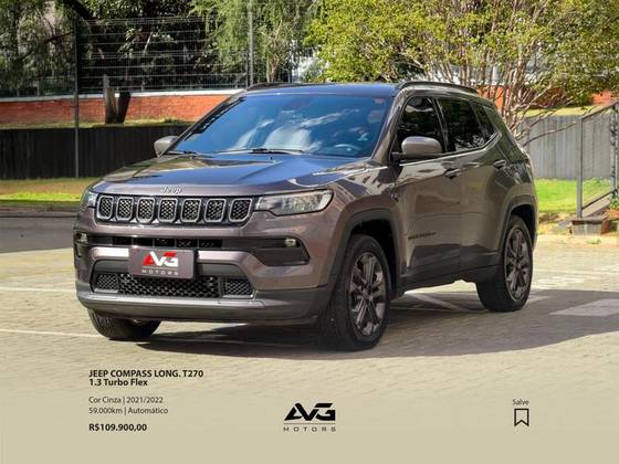 JEEP COMPASS 1.3 T270 TURBO FLEX LONGITUDE AT6 JEEP COMPASS 1.3 T270 TURBO FLEX LONGITUDE AT6